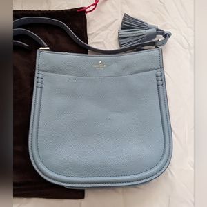 Kate Spade Orchard St Hemsley leather crossbody bag, Grey Skies color